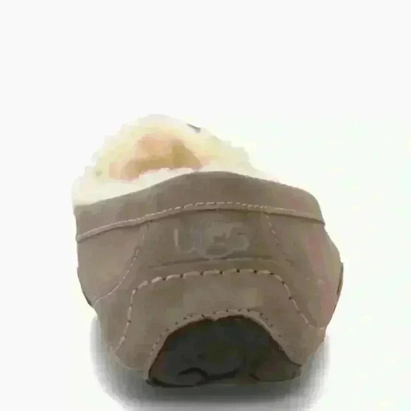UGG Men’s Ascot Suede Wool Lined Slip On Moccasin Loafers  Taupe Size 11 - Picture 2 of 9
